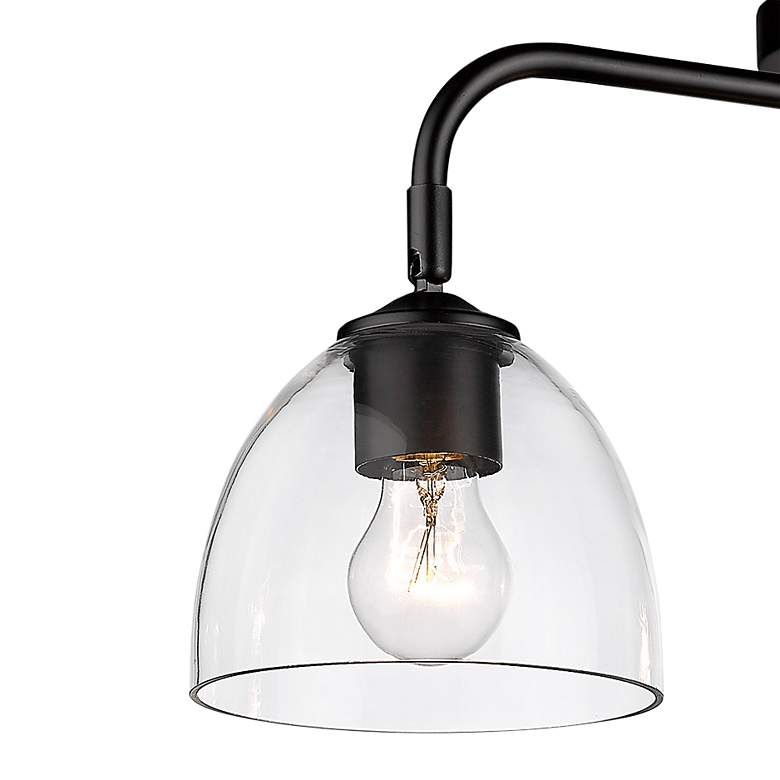 Image 4 Roxie 24 3/4" Wide Matte Black 3-Light Ceiling Light more views