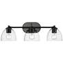 5_Roxie 24 3/4" Wide Matte Black 3-Light Ceiling Light more views