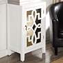 Roxie 30.5" High Traditional Luxe White Scroll Nightstand