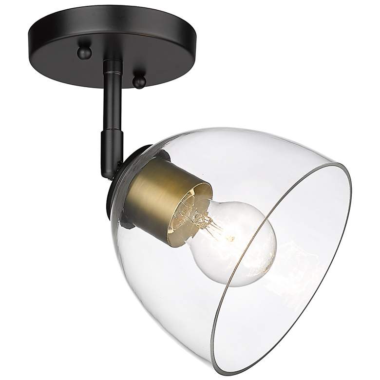Image 5 Roxie 8 1/4" High Matte Black Wall Sconce more views