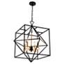 Thumbnail3 of Roxton 25" Wide 4-Light Matte Black Chandelier more views