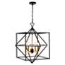 Thumbnail4 of Roxton 25" Wide 4-Light Matte Black Chandelier more views