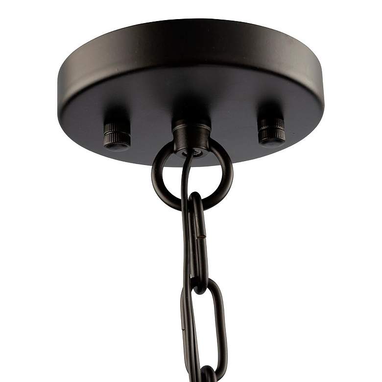 Image 7 Roxton 25" Wide 4-Light Matte Black Chandelier more views