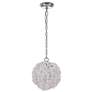 Roxx 1 Light Pendant w/ Chain, Chrome
