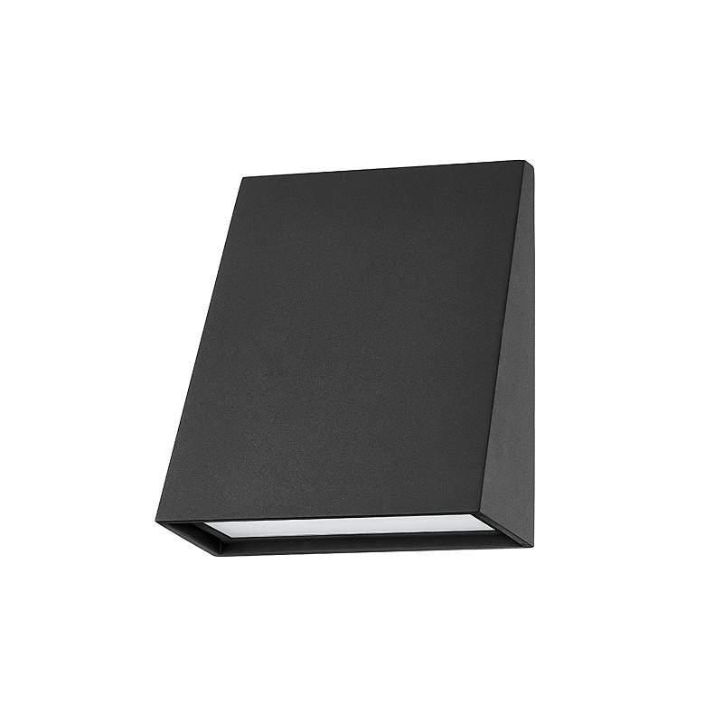 Image 4 Roy 7" High Textured Black LED Wall Sconce more views