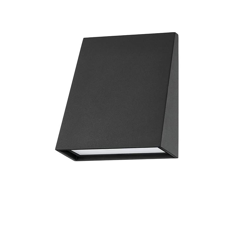 Image 5 Roy 7" High Textured Black LED Wall Sconce more views