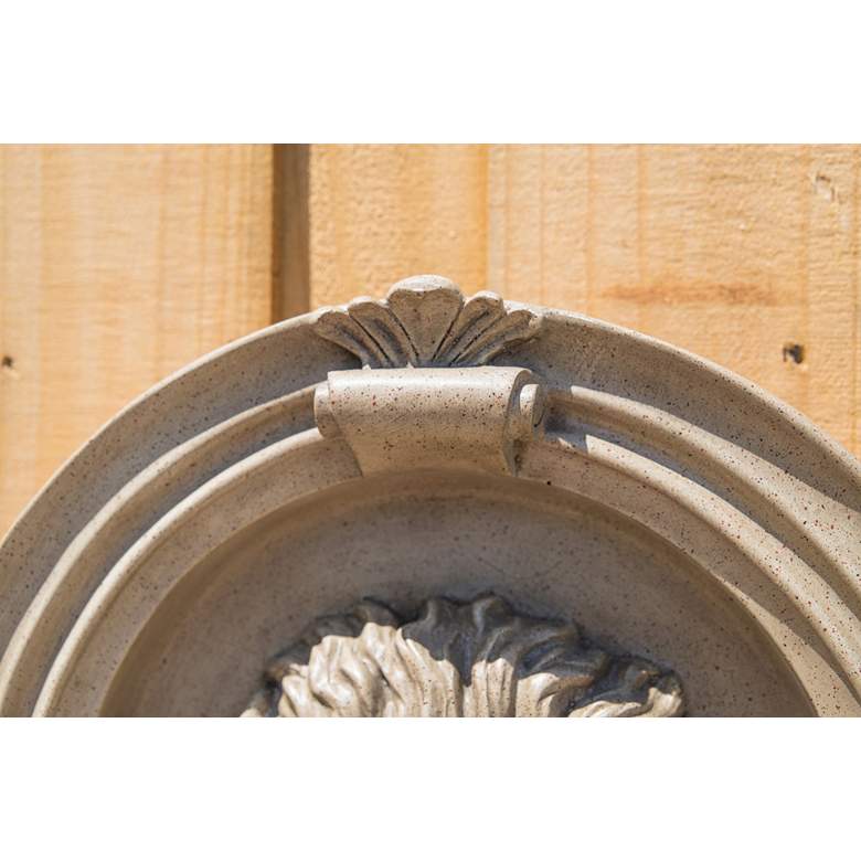 Image 6 Royal 35" High Sandstone LED Outdoor Wall Fountain more views