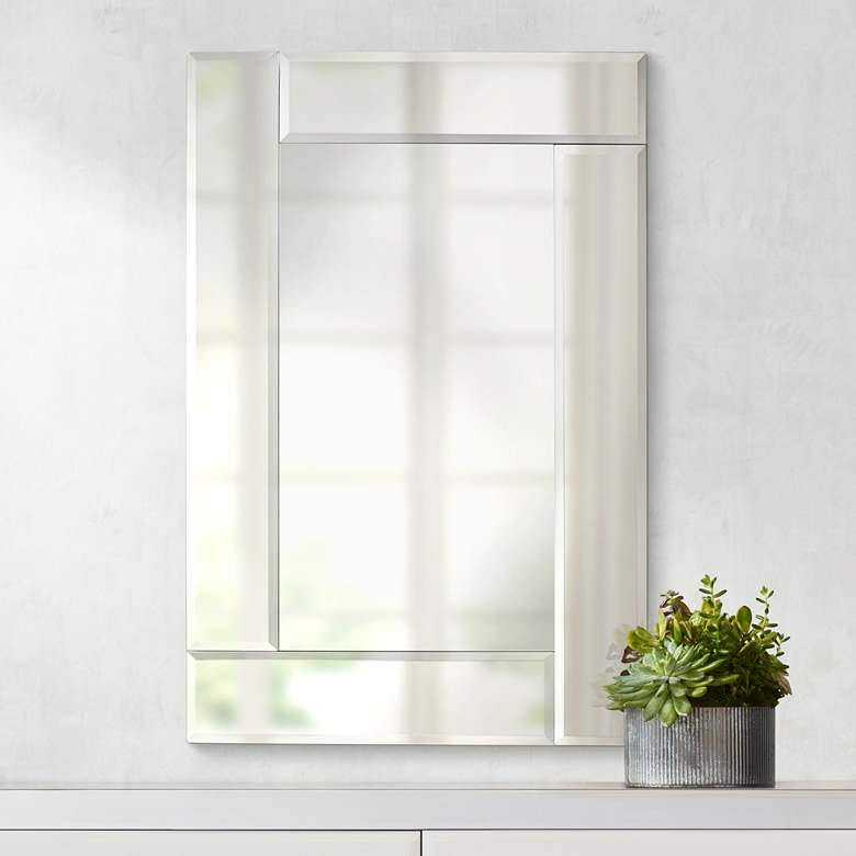 Image 1 Royal Beveled Frameless 24x36 Rectangular Wall Mirror