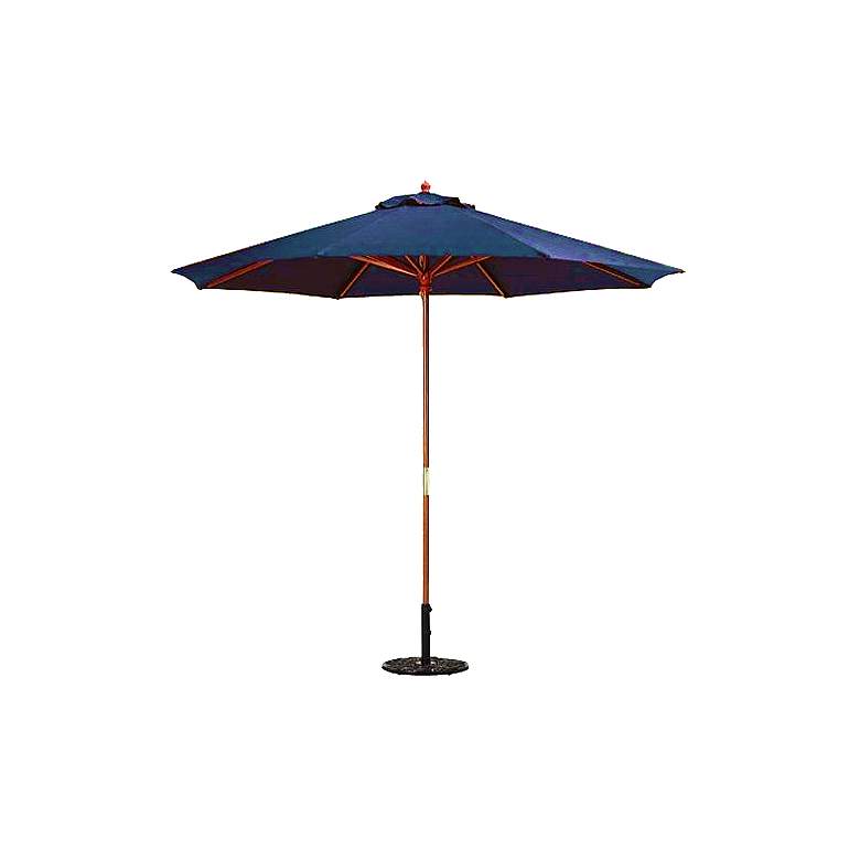 Image 1 Royal Blue 9-Foot Round Market Umbrella