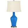 Royal Blue Anya Table Lamp with Dimmer