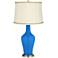 Royal Blue Anya Table Lamp with Scroll Braid Trim