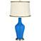 Royal Blue Anya Table Lamp with Twist Trim