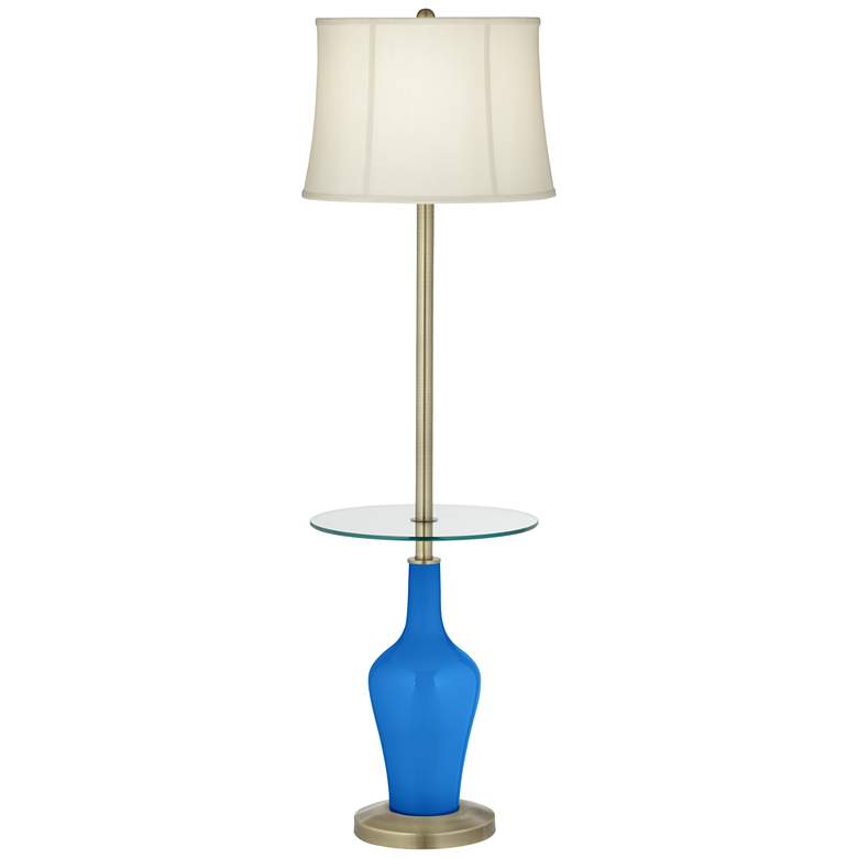 Image 1 Royal Blue Anya Tray Table Floor Lamp