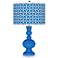 Royal Blue Circle Rings Apothecary Table Lamp