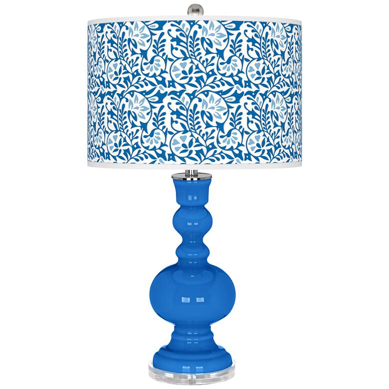 Image 1 Royal Blue Gardenia Apothecary Table Lamp