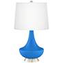 Royal Blue Gillan Glass Table Lamp