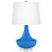 Royal Blue Gillan Glass Table Lamp
