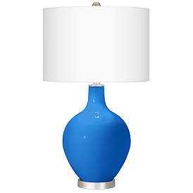 Image2 of Royal Blue Ovo Table Lamp With Dimmer