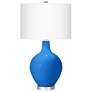 Royal Blue Ovo Table Lamp With Dimmer