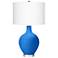 Royal Blue Ovo Table Lamp With Dimmer