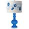 Royal Blue Rose Bouquet Apothecary Table Lamp