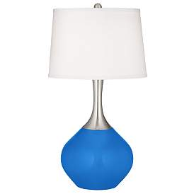 Image2 of Royal Blue Spencer Table Lamp with Dimmer