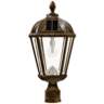 Royal Bulb 18" High Bronze Outdoor Solar Powered LED Post-Mount Lamp
