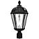 Royal Bulb 18" High Black Solar LED Outdoor Post Light