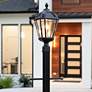 4_Royal Bulb 18" High Black Solar LED Outdoor Post Light more views