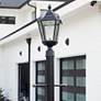 5_Royal Bulb 18" High Black Solar LED Outdoor Post Light more views
