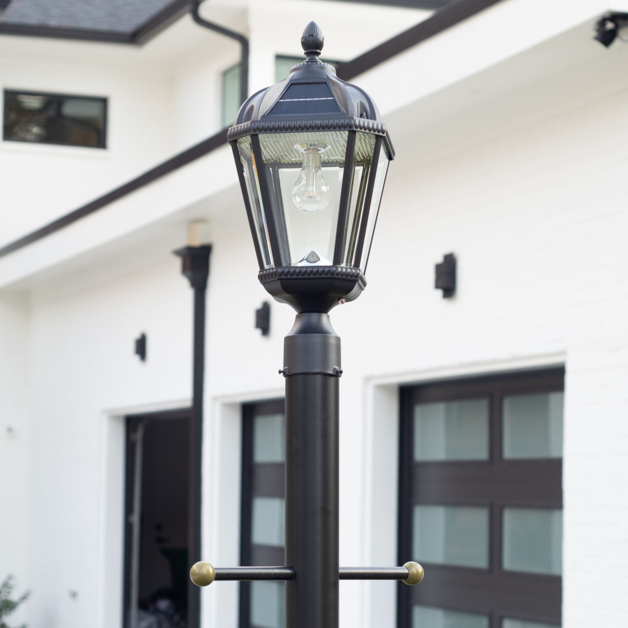 Watch A Video About the Royal Black Solar LED Outdoor Pier Mount Lamp
