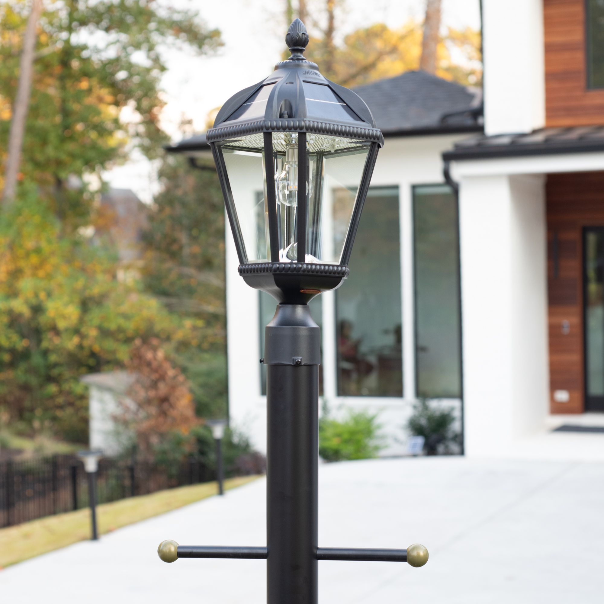 Watch A Video About the Royal Black Solar LED Outdoor Pier Mount Lamp