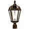 Royal Bulb 18" High Bronze Outdoor Solar Powered LED Post-Mount Lamp