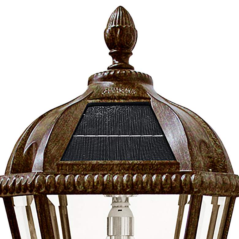 Image 3 Royal Bulb 18" High Bronze Solar LED Outdoor Post Light more views