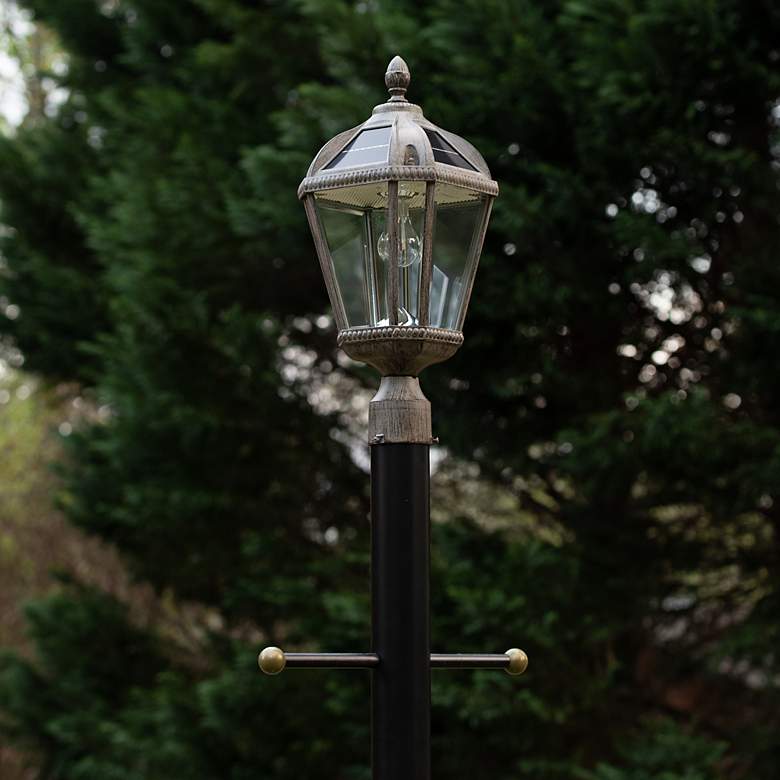 Image 4 Royal Bulb 18" High Bronze Solar LED Outdoor Post Light more views