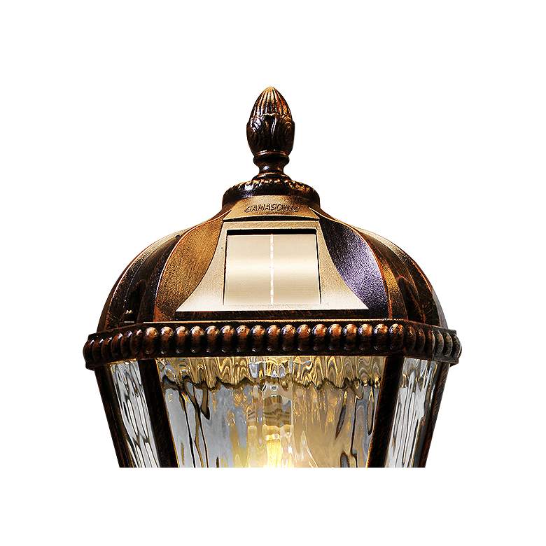 Image 2 Royal Bulb 18"H Brushed Bronze Solar LED Outdoor Post Light more views