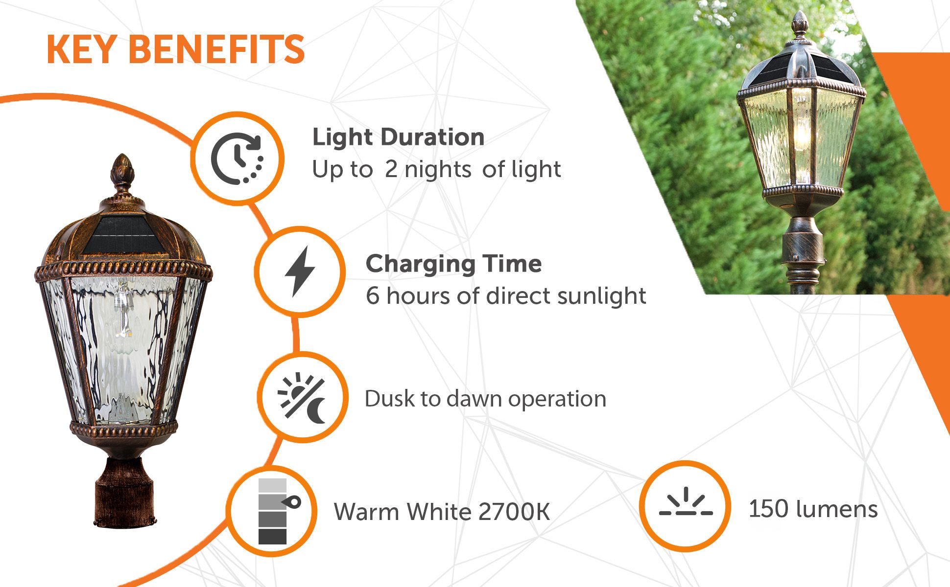 Image 5 Royal Bulb 18"H Brushed Bronze Solar LED Outdoor Post Light more views