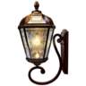 Royal Bulb 21"H Brushed Bronze Solar LED Outdoor Wall Light