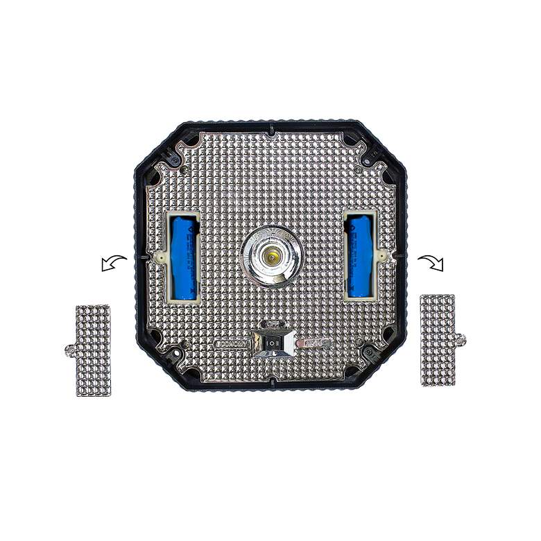 Image 5 Royal Bulb 21" High Black Solar LED Outdoor Wall Light more views
