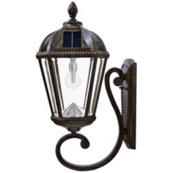 Royal Bulb 21" High Bronze Solar LED Outdoor Wall Light