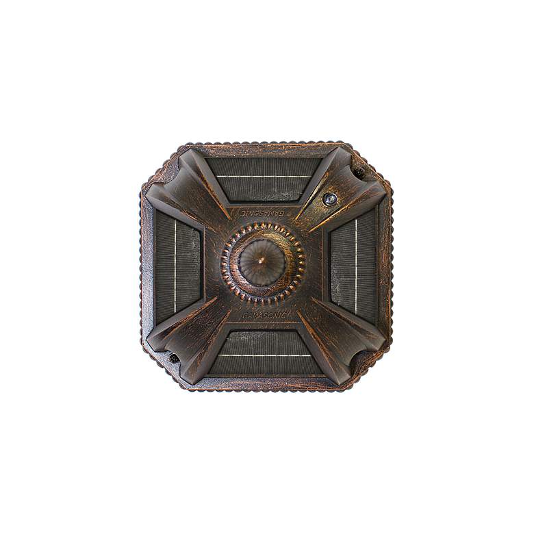 Image 5 Royal Bulb 21"H Brushed Bronze Solar LED Outdoor Wall Light more views