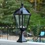 2_Royal Bulb 23" High Black Solar LED Pier Mount Light