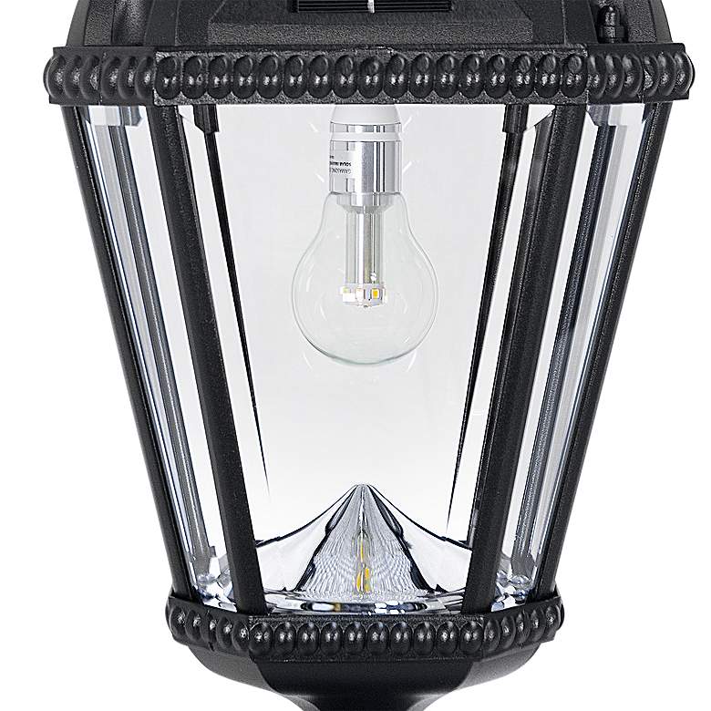 Image 2 Royal Bulb 23" High Black Solar LED Pier Mount Light more views