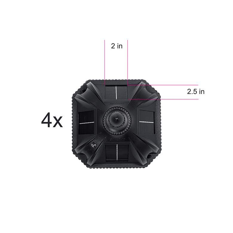 Image 5 Royal Bulb 23" High Black Solar LED Pier Mount Light more views