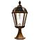 Royal Bulb 23"H Weathered Bronze Solar LED Pier Mount Light