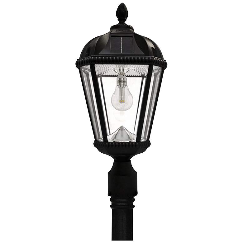 Royal Bulb 87" High Black Solar LED Outdoor Post Light - #13W92 | Lamps