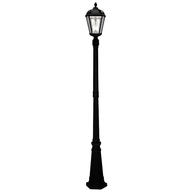 Image 2 Royal Bulb 87"H Black Solar LED Outdoor Post Light w/ Base