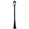 Royal Bulb 87"H Black Solar LED Outdoor Post Light w/ Base