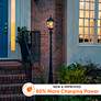 4_Royal Bulb 87"H Black Solar LED Outdoor Post Light w/ Base more views