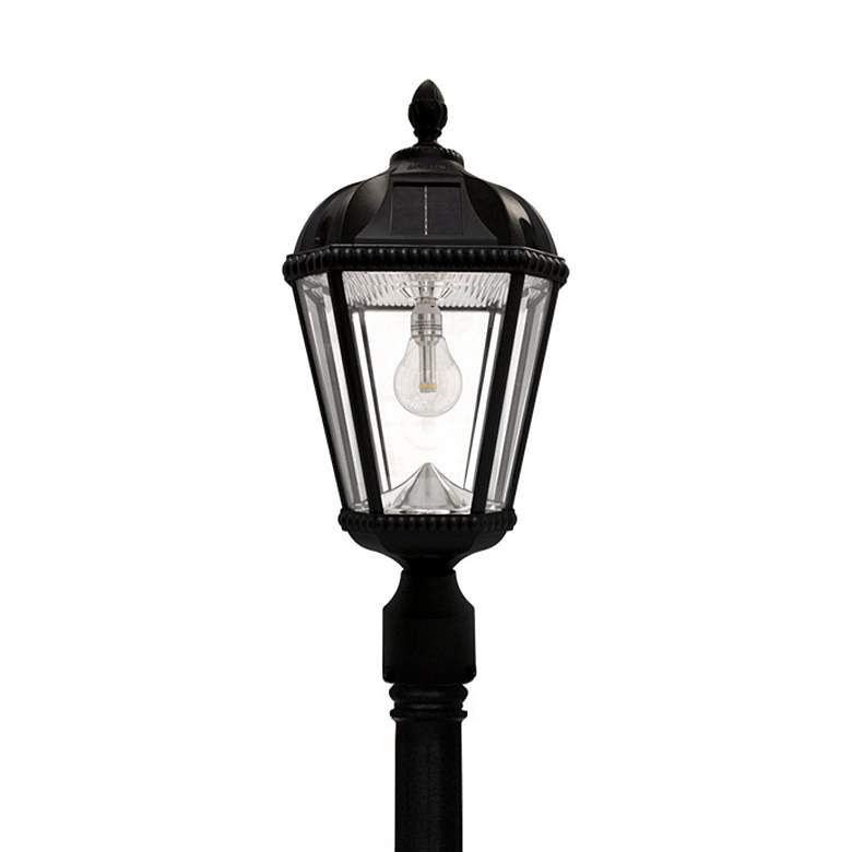 Image 6 Royal Bulb 87"H Black Solar LED Outdoor Post Light w/ Base more views